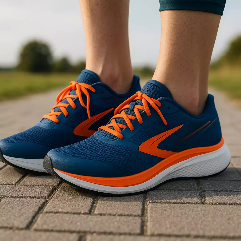 Richtiges Schuhwerk bei Peronealsehnenentzündung – stabiler Laufschuh für die Fußaußenkante