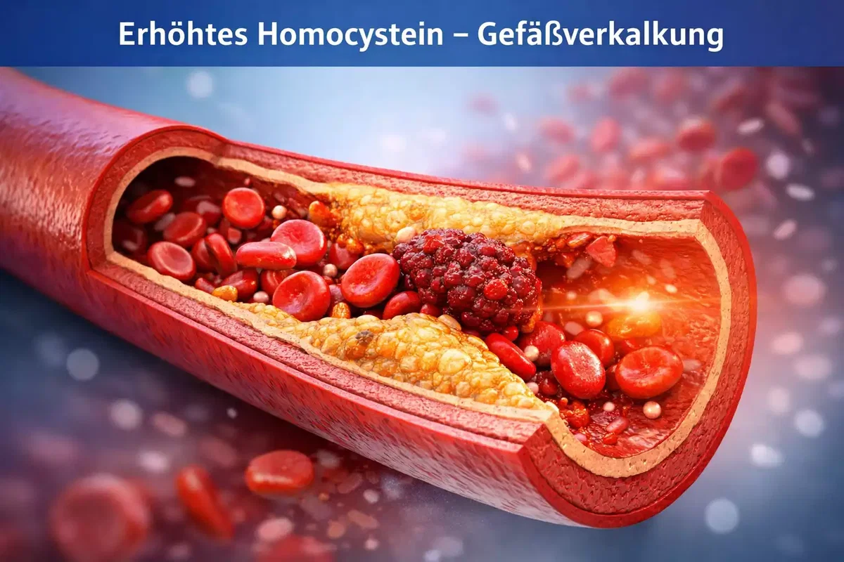 Erhöhter Homocysteinspiegel und Gefäßverkalkung als Risikofaktor