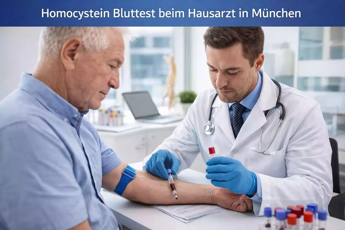 Bluttest beim Hausarzt in München zur Bestimmung von Homocystein und Vitaminen