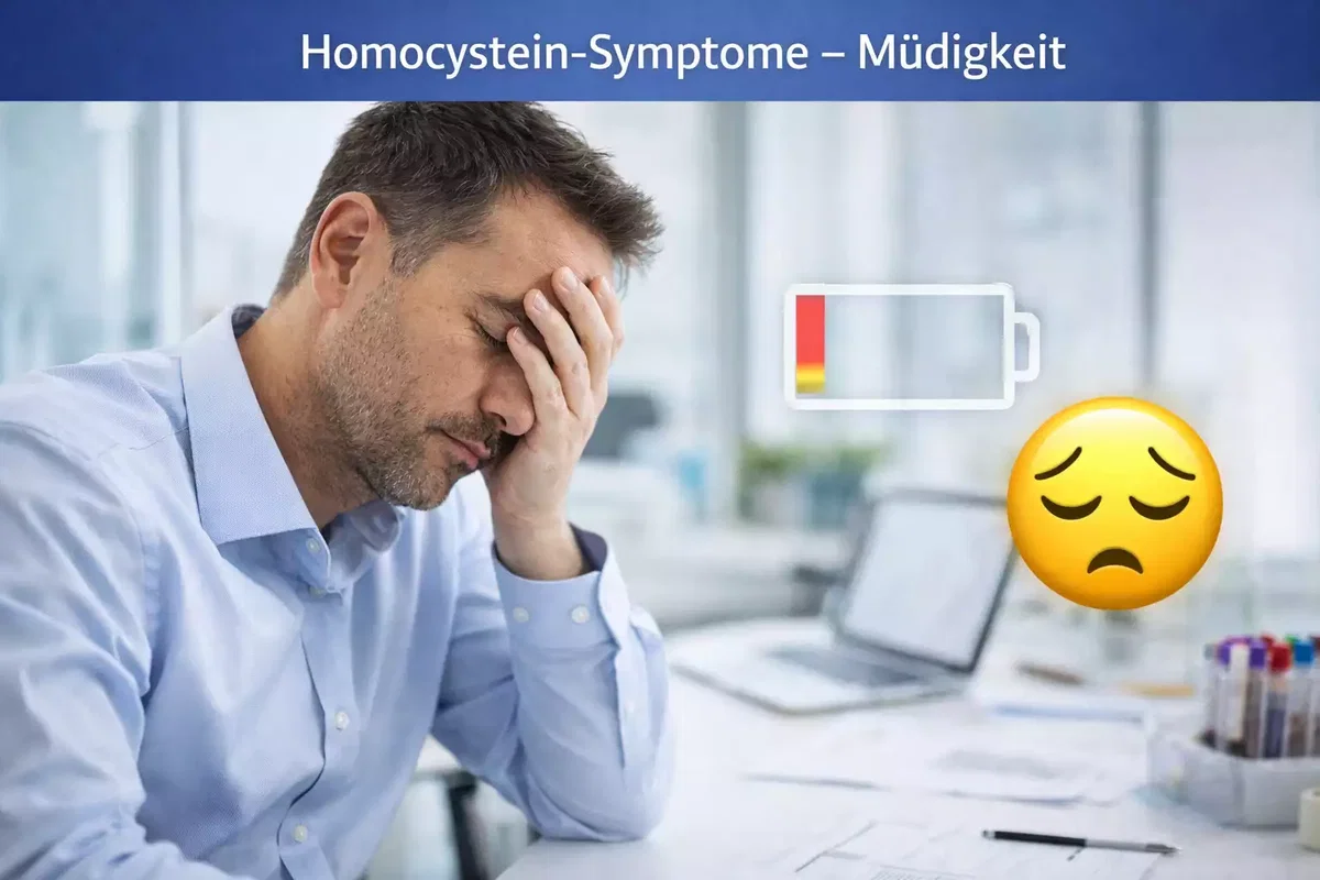 Müdigkeit und Konzentrationsprobleme bei erhöhtem Homocysteinspiegel