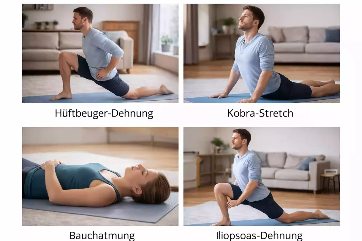 rechtsseitige unterbauchschmerzen psoas hueftbeuger verlauf