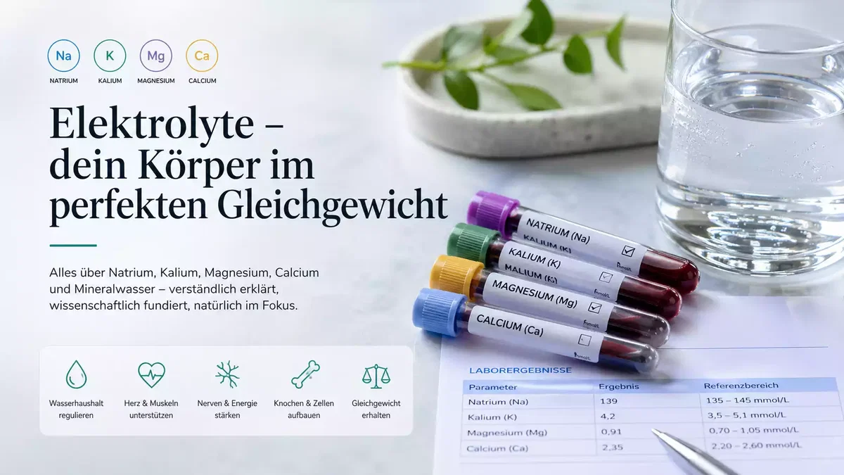 Elektrolyte im Blut: Natrium, Kalium, Magnesium und Calcium verständlich erklärt