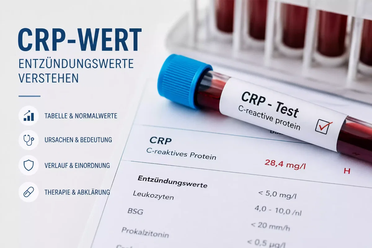 CRP-Wert und erhöhte Entzündungswerte im Blut verständlich erklärt