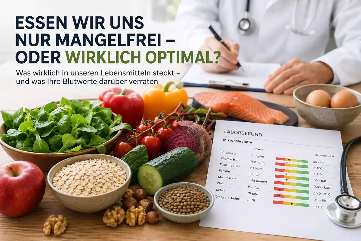Essen wir uns nur mangelfrei oder wirklich optimal – Ernährung, Mikronährstoffe und Blutwerte