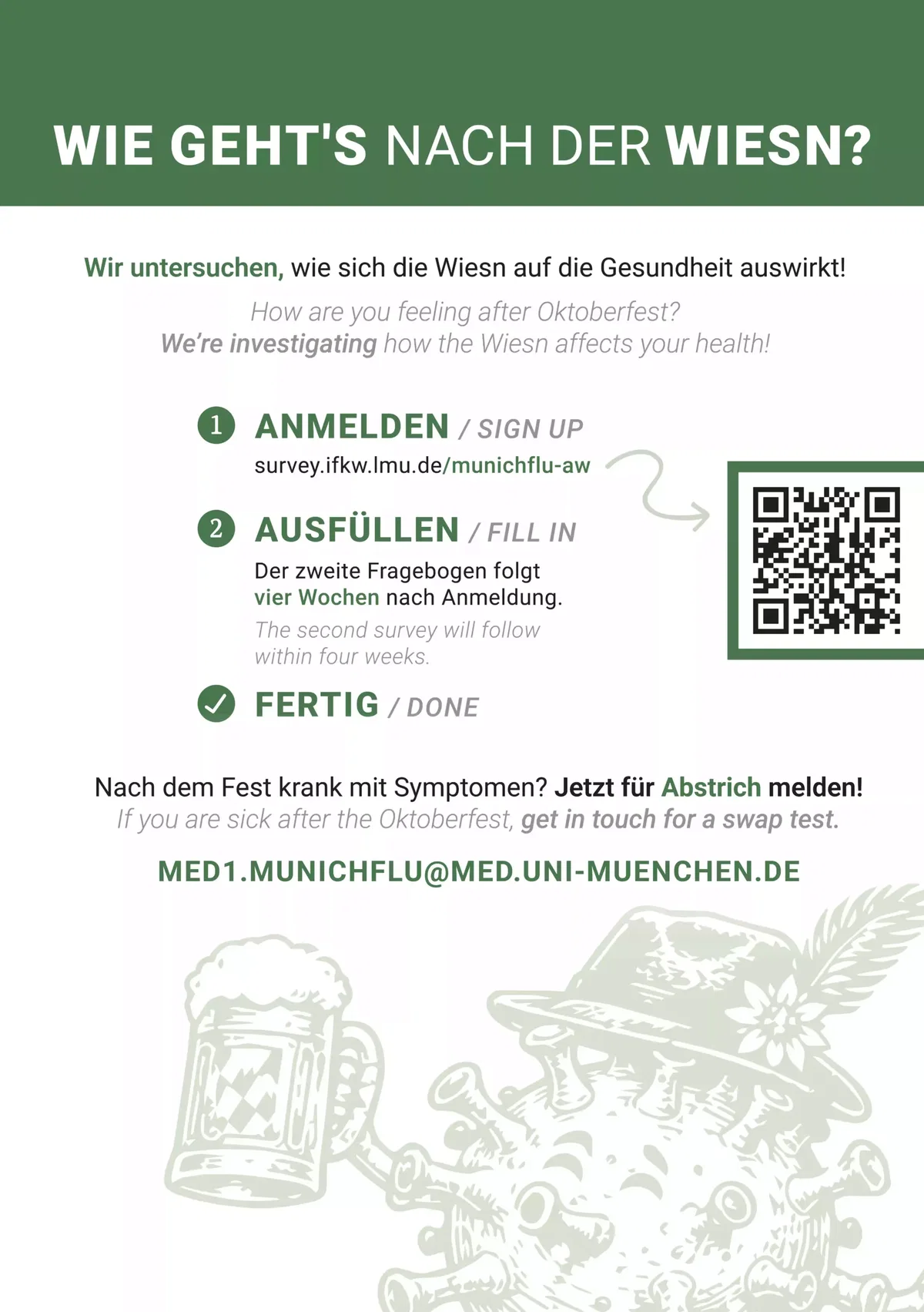 MunichFlu 2026 – LMU Klinikum München untersucht die Wiesn-Grippe